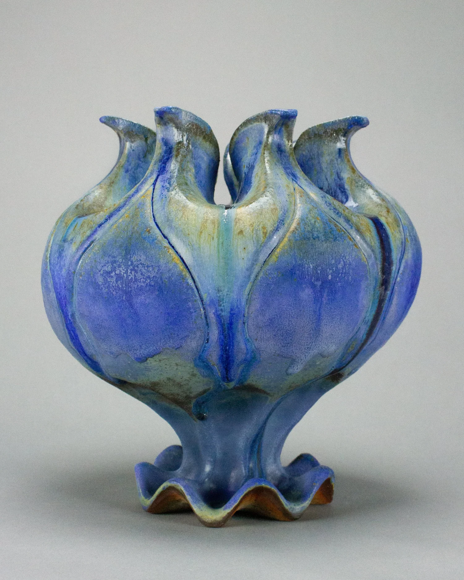 Blue Flower Sculpture